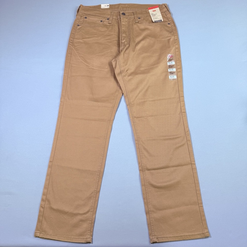 Levis 541 Athletic Taper All Seasons Tech Pants Mens 32x32 Tan Stretch Brown NWT